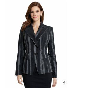 Sinequanone Made in France Jacket/Blazer in Black Shadow Stripe